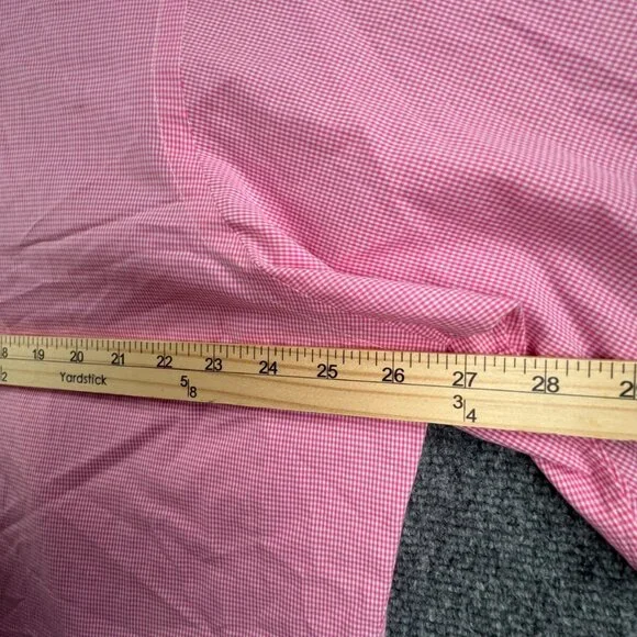 Ralph Lauren Long Sleeve Button Up Shirt Cotton Pink Check Yarmouth 16.5 34/35 - Picture 6 of 12